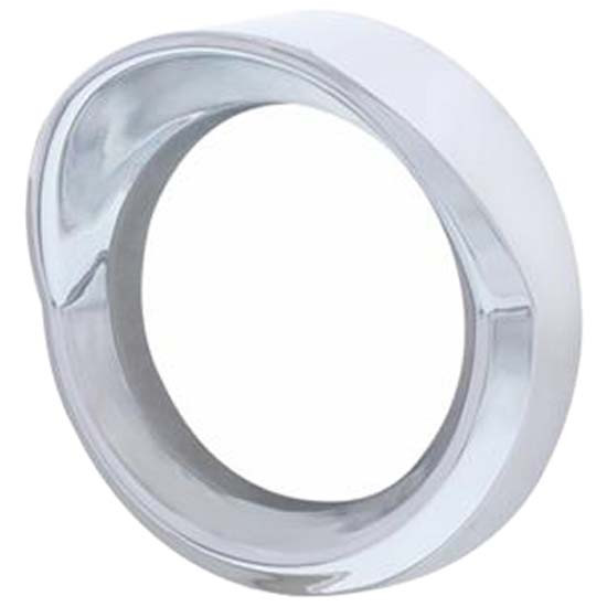 Chrome Small Gauge Bezel W/ Visor For Kenworth