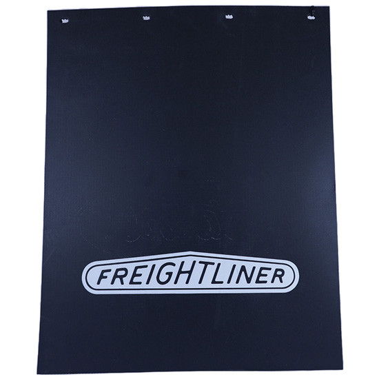 24 x 30 Inch Black Freightliner Logo Mud Flap - 3/8 Inch Thick