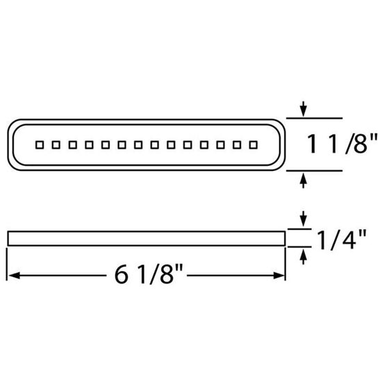 14 LED 6 1/8 Inch Mirror Light - White