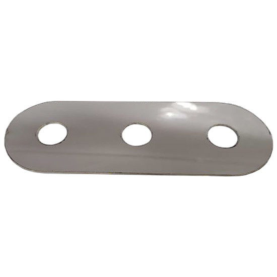 304 SS Oval Light Bracket W/ 4 Round 3/4 Inch Light Holes
