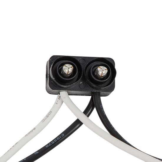 18 Gauge 2 Prong Light Plug Wire W/ Rounded Tip