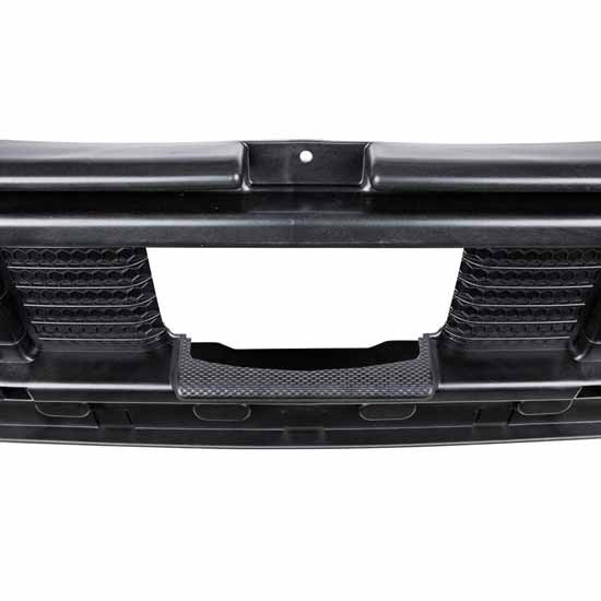 Black Plastic Center Bumper Inner Reinforcement W/ Center Cutout For Freightliner 2008-2017 W/ OEM Radar