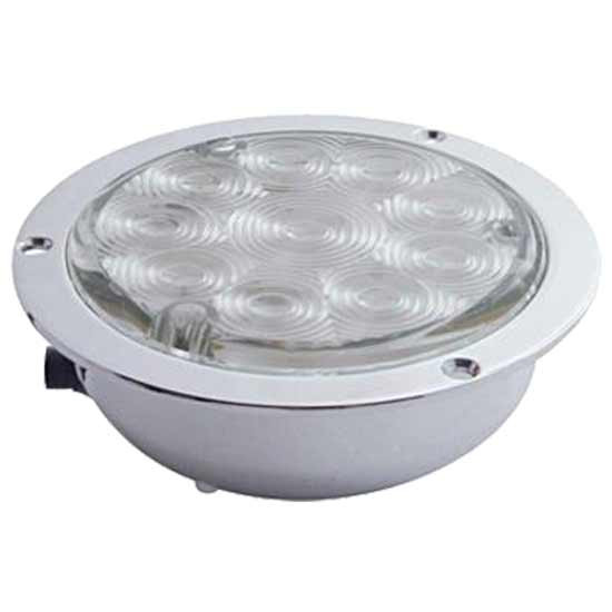 4 Inch 10 LED Back Up Light W/ Flange Mount - White LED/ Clear Lens