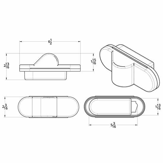 18 LED Mid Trailer Turn Signal Light Kit W/ Grommet & Plug - Amber LED/ Amber Lens