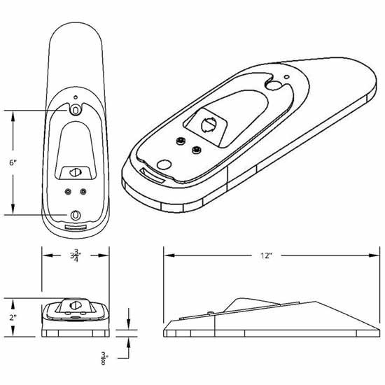 Chrome Plastic Grakon 2000 Cab Light Housing For Peterbilt 387, Mack CHU613 SFA