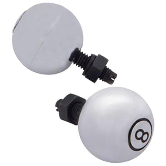 Chrome 8 Ball License Plate Fasteners