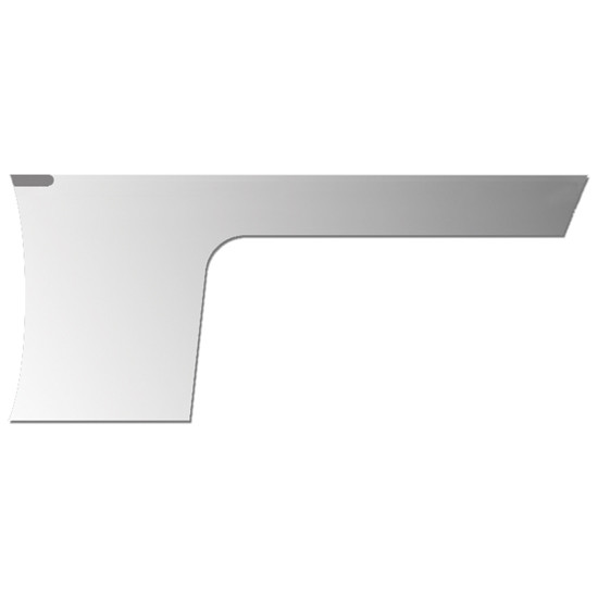 Valley Chrome SS Blank Wide Cab Panels, 6 Inch For Peterbilt 388, 389, 389 Glider
