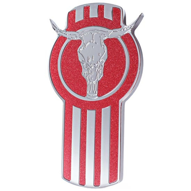 Red Kenworth Emblem with Longhorn Bull Logo