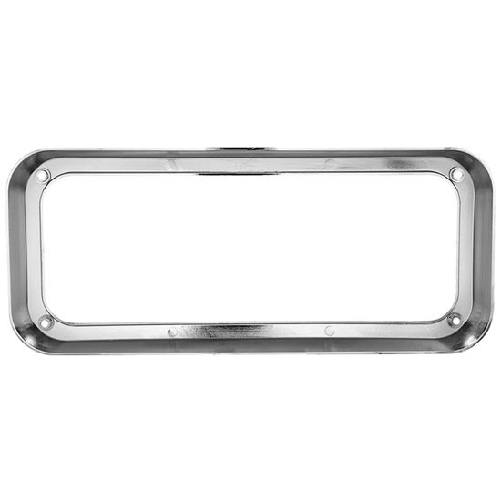Chrome Plated Replacement Headlight Bezel For Rectangular Projection Headlights