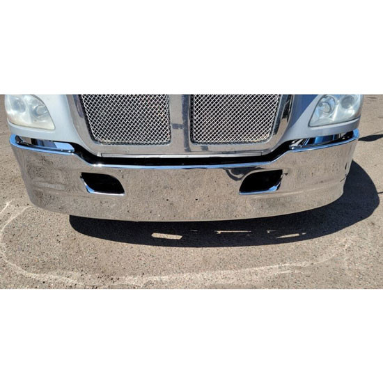 17 Inch Aero Stainless Clad Bumper W/ Tow Cutouts By BESTfit for 2013-2021 Models For Kenworth T680