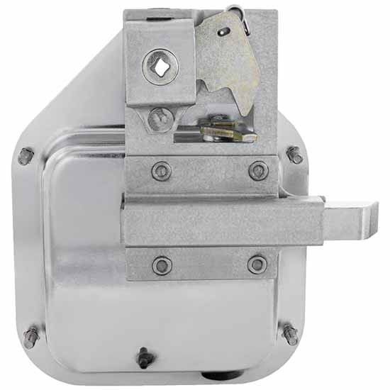 Chrome Steel Exterior Sleeper Storage Door Handle W/ Carriage Bolts - Passenger Side For Kenworth W900, T800