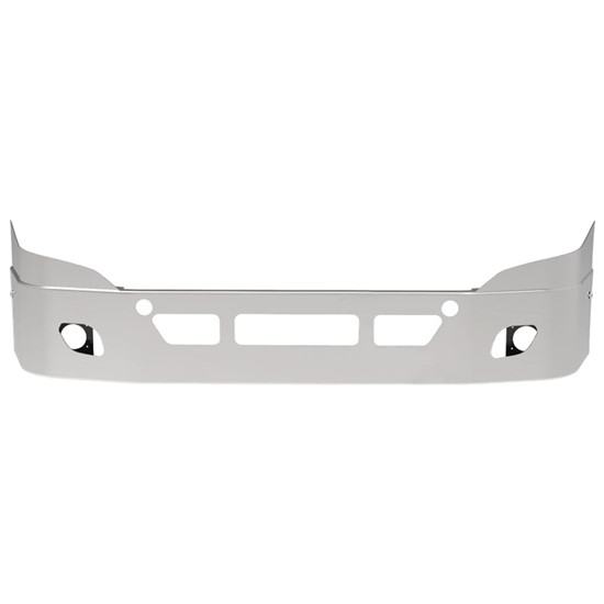 SS 14 Inch Bumper W/ Fog Light, Tow & Vent Holes For Freightliner Cascadia 113, Cascadia 125