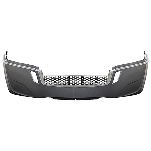 Gray Bumper Assembly Kit W/ Out Chrome Fog Strap For Freightliner Cascadia
