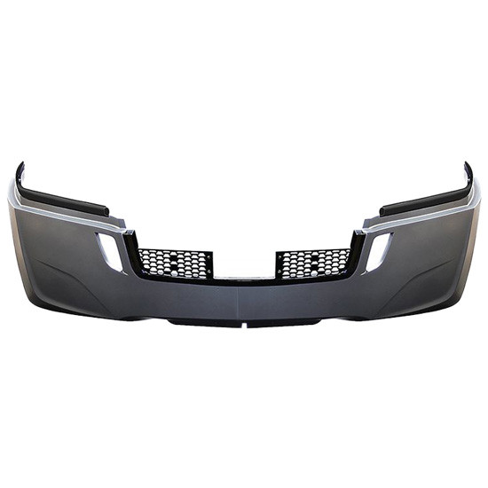Gray Bumper Assembly Kit W/ Black Front Bumper Trim - Replaces A21-28979-036 For Freightliner Cascadia 116, 126