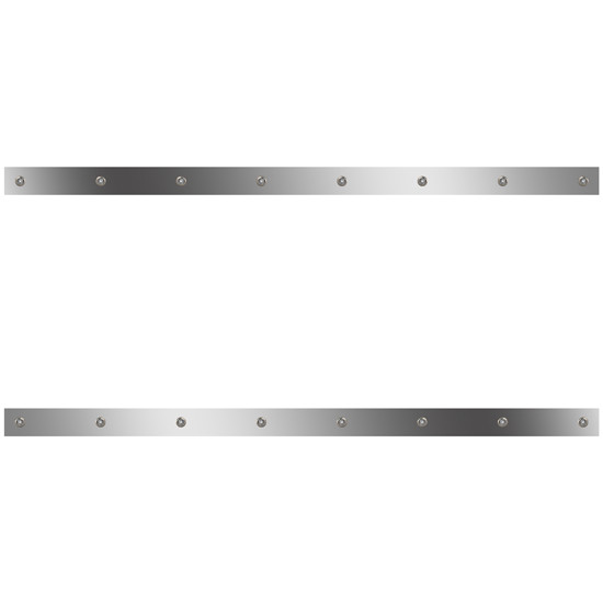Sleeper Panels W/ 16 - 3/4 Inch Amber/Clear LEDs For Peterbilt 567, 579 W/ Cab-Mount Exhaust