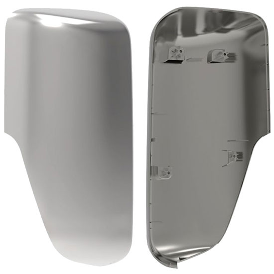 Chrome Mirror Back Cover, Passenger Side, Door Mount For Freightliner Cascadia