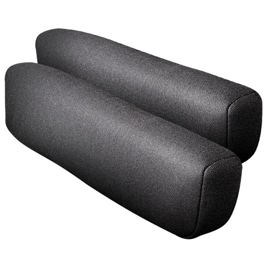 Black Fabric Armrest Cover Set, 33 Inch For Freightliner Cascadia