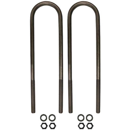 BESTfit Round Bend U-Bolt Kit, 18.375 Inch - Replaces 1109363180 For Bluebird, Freightliner