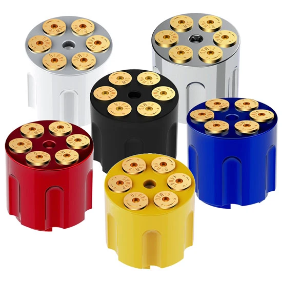 Aluminum Gun Cylinder Gearshift Knob, Screw On For 9/10 Speed Gearshift