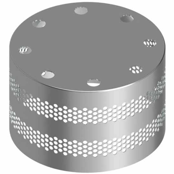 Polished Stainless Steel Hub Cover W/ Vent Holes For Dana Spicer Drive Axle
