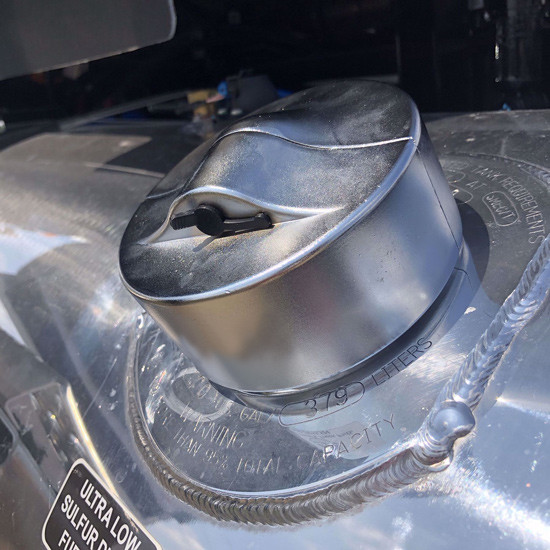 Locking Fuel Cap Cover For Freightliner, Sterling, Western Star W/ Push & Twist Caps