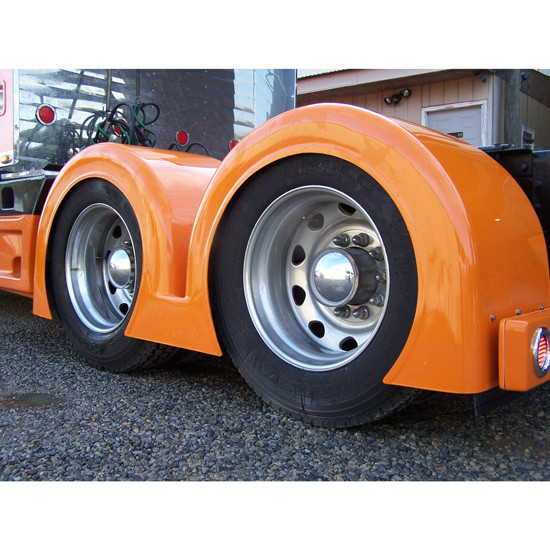 Fiberglass Gangster Double Hump Super Single Fenders - 4 State Trucks