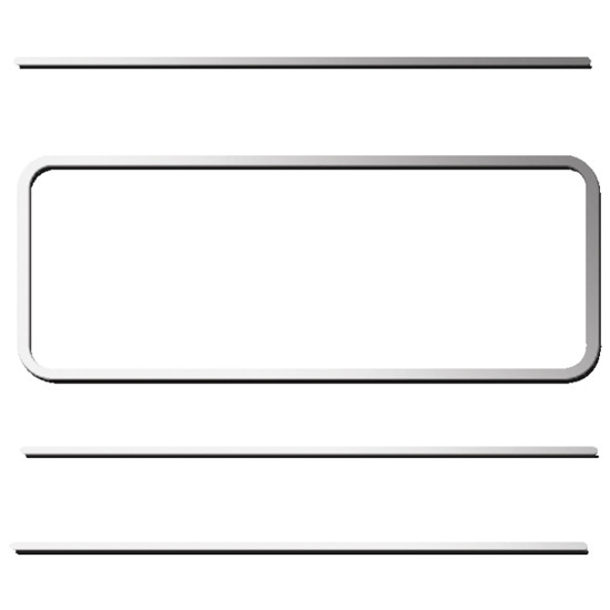Stainless Steel Rear Sleeper Trim - Middle Center On Back Wall For Volvo VT880