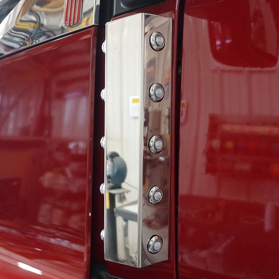 CSM 304 SS Front Door Light Panels For Kenworth T680NG