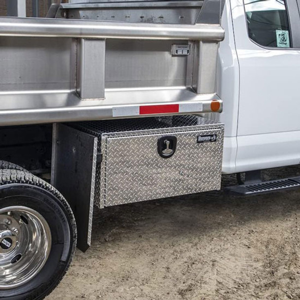 Diamond Plate Aluminum Underbody Truck Tool Box, 18 X 18 X 30 Inch
