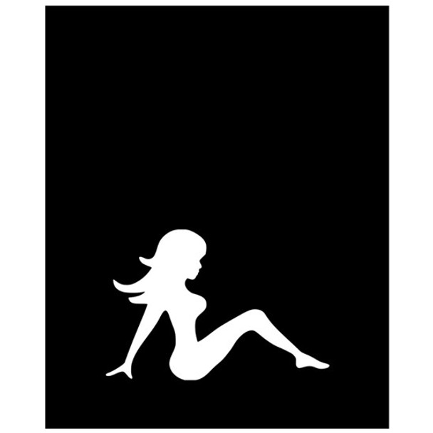 Lady Silhouette Mud Flap - Right Facing