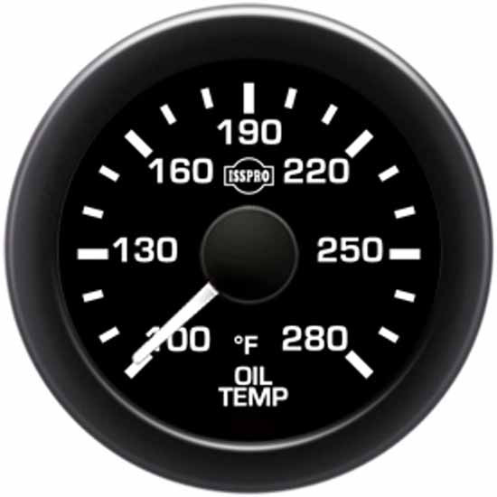 Isspro 2-1/16 Inch Oil Temperature Gauge Kit, 100-280F
