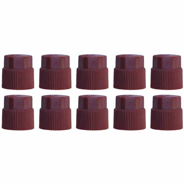 A/C High Side Port Caps - 16 mm, Red, 10 Pack