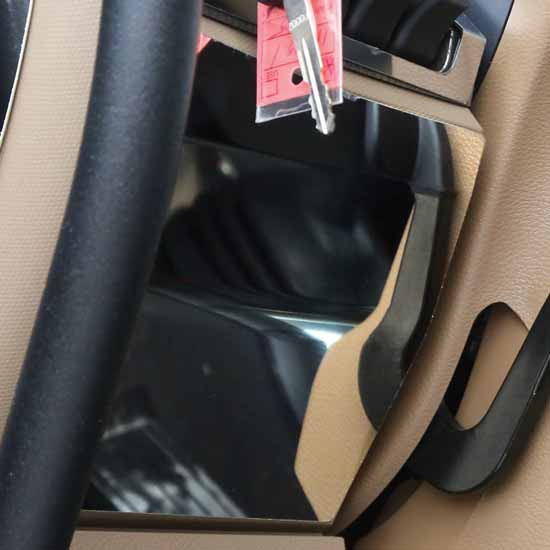 RoadWorks Stainless Steel Trim Dash Pocket Right Of Steering Column  For Kenworth T680 & T880