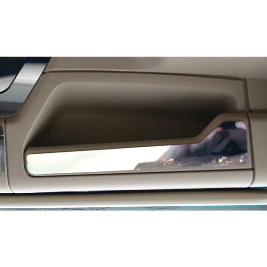 RoadWorks Stainless Steel Trim Headliner Outer Pocket On Overhead Console For Kenworth T680, T880, W990