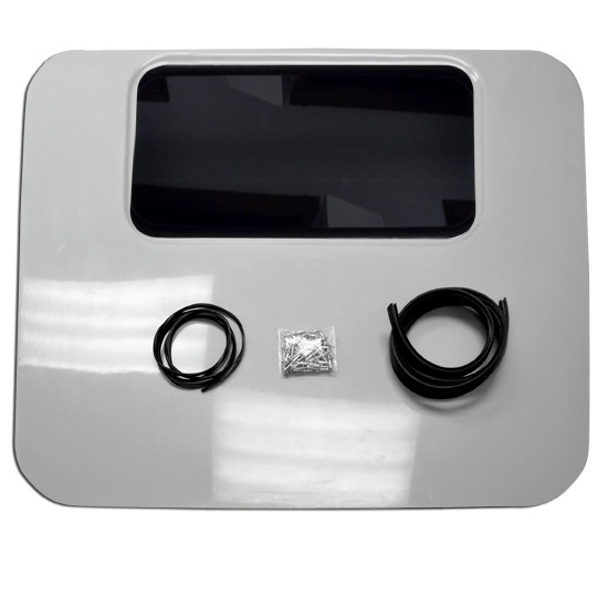 Fibertech Day Cab Flat Panel Complete Conversion Kit W/ Black Interior For Peterbilt