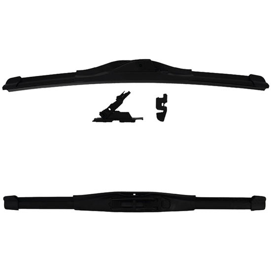 17 Inch Rubber Wiper Blade W/ 9MM Hook, 3/16 Inch Side Lock