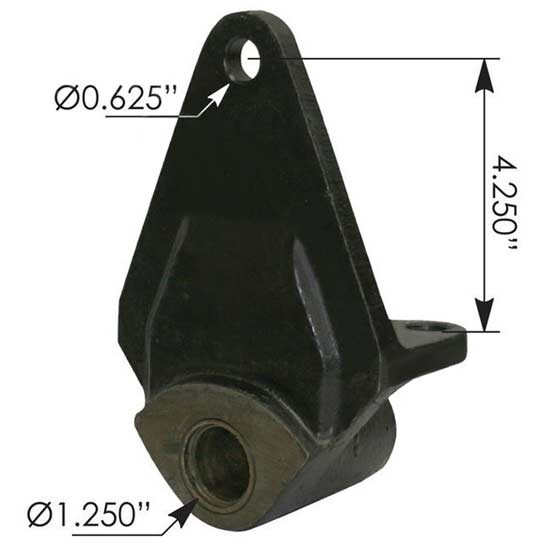 BESTfit Rear Of Steer Leaf Spring Hanger Replaces 01-00012, 01-45523, 01-47387 For Peterbilt 352, 359, 362