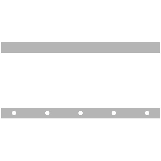 3 Inch Paintable Sleeper Panels W/ 10 - 3/4 Inch Round Downglow Light Holes For Peterbilt 378, 379, 388