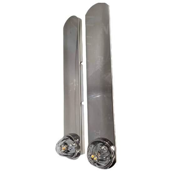 15 Inch Rear Air Cleaner Light Panel W/ Light Holes for Watermelon Lights For Peterbilt 379, 389, 389 Glider