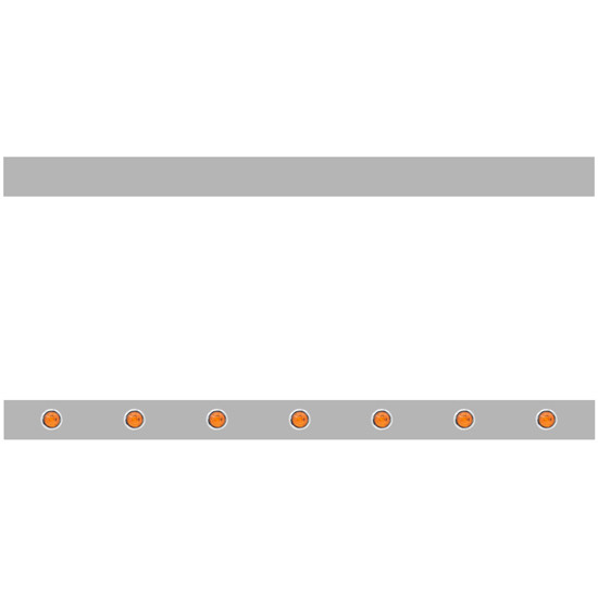 4 Inch Paintable Sleeper Panels W/ 14 - 3/4 Inch Round Amber/Amber Downglow LEDs