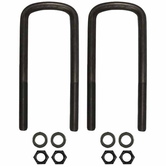 Semi-Round U Bolt Kit 3/4 -16 X 3-1/2 X 10 Inch For Peterbilt 352, 359, 362