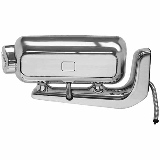 Chrome Projector LED Headlight Assembly Driver Side For Peterbilt 357, 378, 379