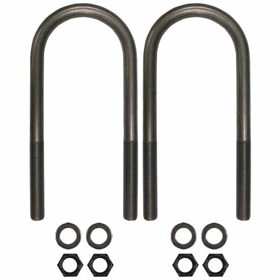 BESTfit Round U Bolt Kit 3/4 In-16 X 4in X 10.375 Inch Grade 8 For Kenworth T660