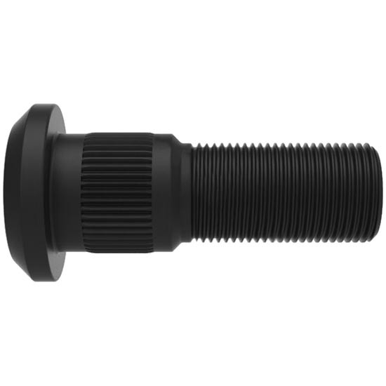 2.38 Inch Serrated Wheel Stud 1.29 In-16 Thread, 1.29 Inch Knurl