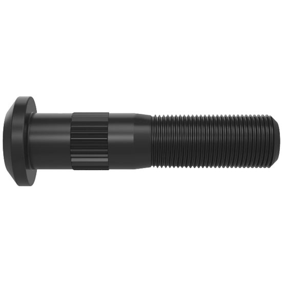 3.38 Inch Serrated Wheel Stud 3/4 In-16 Thread, 1.74 Inch Knurl