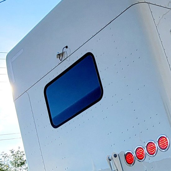 Rear Sleeper Glass For Peterbilt 379, 388, 389, 389 Glider