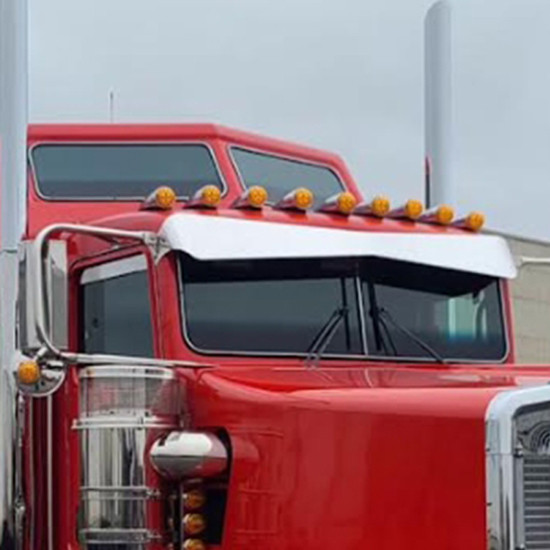 CSM 2 Piece Bus Windshield Glass For Kenworth W900B, W900L W/ Flat Glass 2006- Newer