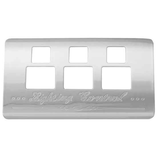 Chrome Plastic 3 Switch Light Control Panel Cover For Kenworth