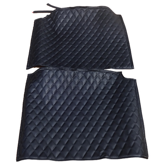 Black Quilted Rear Fender Cover Tandem Style
