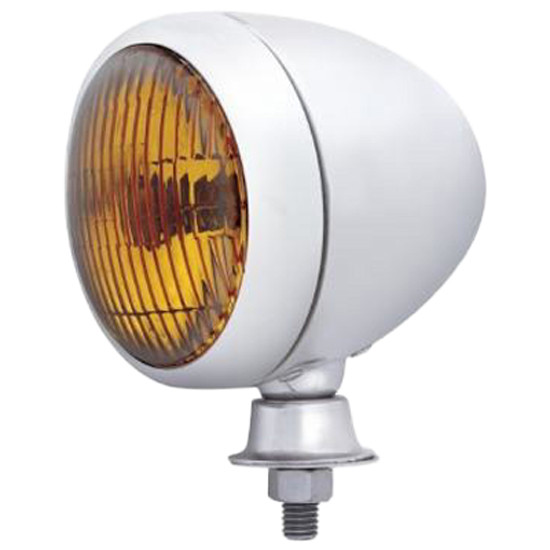 Stainless Steel Teardrop Spotlight - Amber Lens